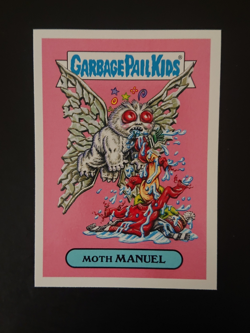 2018 Topps Garbage Pail Kids - Horror-ible - Moth Manuel (6a) Folklore Monster